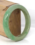 Baikalla Jewelry Jadeite Jade Bangle Bracelet Genuine Burmese Yellowish Green Jadeite Jade Bangle (57.10 mm)
