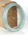 Baikalla Jewelry Jade Bangle Genuine Burmese Green Jadeite Jade Bangle Bracelet (58.82 mm)