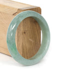 Baikalla Jewelry Jadeite Jade Bangle Bracelet Baikalla "Classic Bangle" Deep Green Natural Burmese Jadeite Jade Bangle ( 55.08 mm )