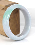 Baikalla Jewelry Jadeite Jade Bangle Bracelet High-quality Lavender-Green Natural Burmese Jadeite Jade Bangle (57.30 mm)