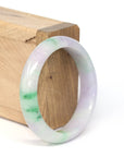 Baikalla Jewelry Jadeite Jade Bangle Bracelet Genuine Burmese Lavender & Green Jadeite Jade Bangle Bracelet ( 53.38 mm )