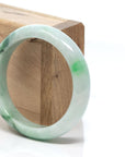Baikalla Jewelry Jadeite Jade Bangle Bracelet Baikalla™ "Classic Bangle" Genuine Burmese Green Jadeite Jade Bangle Bracelet (58.2 mm)