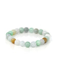 Baikalla Jewelry jade beads bracelet Genuine Jadeite Jade Round Multiple Colors Beads Bracelet (8.5 mm)