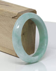 Baikalla Jewelry Jadeite Jade Bangle Bracelet Genuine Burmese High-End Green Jadeite Jade Bangle Bracelet (54.3mm)