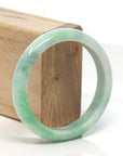 Baikalla Jewelry Jadeite Jade Bangle Bracelet Baikalla™ "Classic Bangle" Genuine Burmese Green Jadeite Jade Bangle Bracelet ( 56.13 mm)