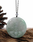 Baikalla Jewelry Jade Carving Necklace Baikalla "Roaring Dragon" Natural Jadeite Jade Lavender Green Pendant Necklace For Men, Collectibles.