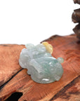 Baikalla Jewelry genuine jadeite carving Baikalla™ Pi Xiu Genuine Burmese Translucent Jadeite Jade PiXiu Pendant Necklace (FengShui Lucky)