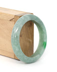 Baikalla Jewelry Jadeite Jade Bangle Bracelet Baikalla "Classic Bangle" Deep Green Natural Burmese Jadeite Jade Bangle ( 55.06mm )