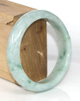 Baikalla Jewelry Jade Bangle Genuine Burmese Green Jadeite Jade Bangle Bracelet ( 58.0 mm)