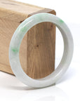 Baikalla Jewelry Jadeite Jade Bangle Bracelet Baikalla™ "Classic Bangle" Genuine Burmese Green Jadeite Jade Bangle Bracelet (57.2 mm)