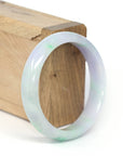 Baikalla Jewelry Jadeite Jade Bangle Bracelet Genuine Burmese Lavender & Green Jadeite Jade Bangle Bracelet (56.62 mm)