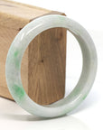 Baikalla Jewelry Jadeite Jade Bangle Bracelet Baikalla™ "Classic Bangle" Genuine Burmese Green Jadeite Jade Bangle Bracelet (58.4 mm)
