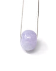 Baikalla Jewelry Jade Pendant Necklace Baikalla™ "Good Luck Button" Necklace Real Lavender Jade Lucky KouKou Pendant Necklace