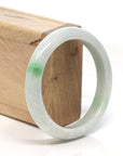 Baikalla Jewelry Jadeite Jade Bangle Bracelet Baikalla™ "Classic Bangle" Genuine Burmese Green Jadeite Jade Bangle Bracelet (58.7 mm)