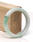 Baikalla Jewelry Jadeite Jade Bangle Bracelet Baikalla™ "Classic Bangle" Genuine Burmese Green Jadeite Jade Bangle Bracelet (58.4 mm)