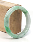 Baikalla Jewelry Jadeite Jade Bangle Bracelet Baikalla™ "Classic Bangle" Genuine Burmese Green Jadeite Jade Bangle Bracelet ( 58.3mm)