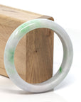Baikalla Jewelry Jadeite Jade Bangle Bracelet Baikalla™ "Classic Bangle" Genuine Burmese Green Jadeite Jade Bangle Bracelet (58.28 mm)