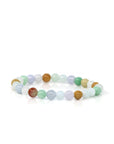 Baikalla Jewelry jade beads bracelet Genuine Jadeite Jade Round Multiple Colors Beads Bracelet ( 7 mm)
