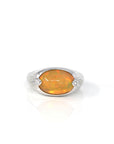 Baikalla Jewelry Gold Opal Ring "Charlotte" 18K Gold Ethiopian Opal Men's Ring