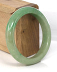 Baikalla Jewelry Jadeite Jade Bangle Bracelet Genuine Burmese Yellowish Green Jadeite Jade Bangle (57.10 mm)