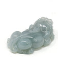 Baikalla Jewelry genuine jadeite carving Baikalla™ Pi Xiu Genuine Burmese Ice Jadeite Jade PiXiu Pendant Necklace ( FengShui Lucky)