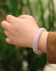 Baikalla Jewelry Jadeite Jade Bangle Bracelet Genuine Burmese Lavender Jadeite Jade Bracelet Bangle ( 58.3 mm )