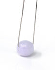 Baikalla Jewelry Jade Pendant Necklace Baikalla™ "Good Luck Button" Necklace Real Lavender Jade Lucky TongTong Pendant Necklace