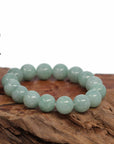 Baikalla Jewelry jade beads bracelet Jadeite Jade 13mm Round Green Beads Bracelet ( 13 mm )