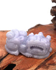 Baikalla Jewelry genuine jadeite carving W/O Jadeite Bead Necklace Baikalla™ Pi Xiu Genuine Burmese Lavender Jadeite Jade PiXiu Pendant Necklace (FengShui Lucky)