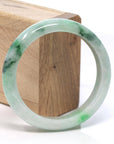Baikalla Jewelry Jadeite Jade Bangle Bracelet Baikalla™ "Classic Bangle" Genuine Burmese Green Jadeite Jade Bangle Bracelet (58.2 mm)