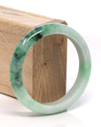 Baikalla Jewelry Jadeite Jade Bangle Bracelet Baikalla™ "Classic Bangle" Genuine Burmese Green Jadeite Jade Bangle Bracelet ( 58.3 mm)