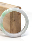 Baikalla Jewelry Jadeite Jade Bangle Bracelet Baikalla™ "Classic Bangle" Genuine Burmese Green Jadeite Jade Bangle Bracelet (58.28 mm)