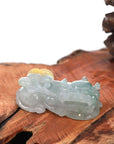 Baikalla Jewelry genuine jadeite carving Pendant Only Baikalla™ Pi Xiu Genuine Burmese Translucent Jadeite Jade PiXiu Pendant Necklace (FengShui Lucky)