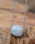 Baikalla Jewelry Jade Pendant Necklace Baikalla™ "Good Luck Button" Necklace Real Lavender Jade Lucky TongTong Pendant Necklace