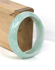 Baikalla Jewelry Jadeite Jade Bangle Bracelet Genuine Burmese Green Jadeite Jade Bangle Bracelet (56.01 mm)