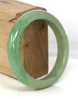 Baikalla Jewelry Jadeite Jade Bangle Bracelet Genuine Burmese Yellowish Green Jadeite Jade Bangle (57.10 mm)