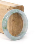 Baikalla Jewelry Jadeite Jade Bangle Bracelet Baikalla "Classic Bangle" Blue Green Natural Burmese Jadeite Jade Bangle ( 52.51 mm )