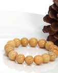 Baikalla Jewelry jade beads bracelet Genuine Jadeite Jade Round Beads Bracelet ( 13 mm ) For Men
