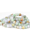 Baikalla Jewelry jade beads bracelet Genuine Jadeite Jade Round Multiple Colors Beads Bracelet (9.5 mm)