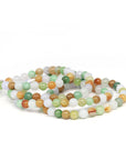 Baikalla Jewelry jade beads bracelet Genuine Jadeite Jade Round Multiple Colors Beads Bracelet ( 7 mm )