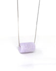 Baikalla Jewelry Jade Pendant Necklace Baikalla™ "Good Luck Button" Necklace Real Lavender Jade Lucky TongTong Pendant Necklace