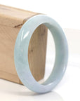 Baikalla Jewelry Jadeite Jade Bangle Bracelet Genuine Burmese Blue-green Jadeite Jade Bangle Bracelet (60 mm)
