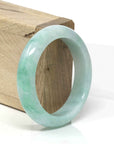 Baikalla Jewelry Jadeite Jade Bangle Bracelet Genuine Burmese High-End Green Jadeite Jade Bangle Bracelet (54.3mm)