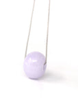 Baikalla Jewelry Jade Pendant Necklace Baikalla™ "Good Luck Button" Necklace Real Lavender-Green Jade Lucky KouKou Pendant Necklace