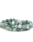 Baikalla Jewelry jade beads bracelet Genuine Jadeite Jade 10mm Round Blue Green Multiple Color Beads Bracelet (10mm)