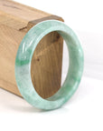 Baikalla Jewelry Jadeite Jade Bangle Bracelet Baikalla Classic Green Natural Jadeite Jade Bangle (56.58 mm)