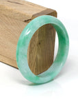 Baikalla Jewelry Jade Bangle Genuine Burmese Apple Green Jadeite Jade Bangle Bracelet ( 57.6 mm)