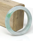 Baikalla Jewelry Jade Bangle Genuine Burmese Ice-Green Jadeite Jade Bangle Bracelet ( 58.0 mm)