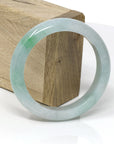 Baikalla Jewelry Jade Bangle Genuine Burmese Ice-Green Jadeite Jade Bangle Bracelet ( 58.0 mm)