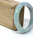 Baikalla Jewelry Jadeite Jade Bangle Bracelet Genuine Burmese Lavender-Green Jadeite Jade Bangle Bracelet ( 61.8 mm )